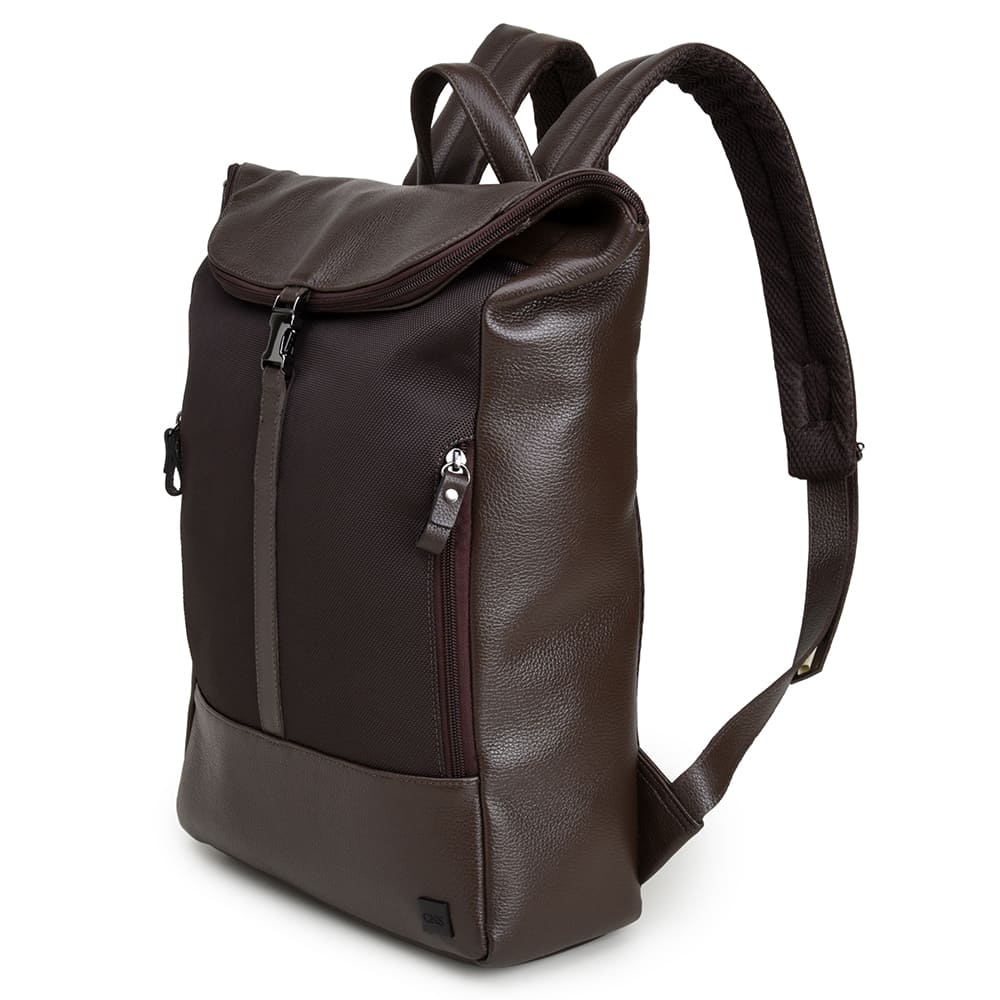 Men's Coffee Leather Backpack – CNS M107