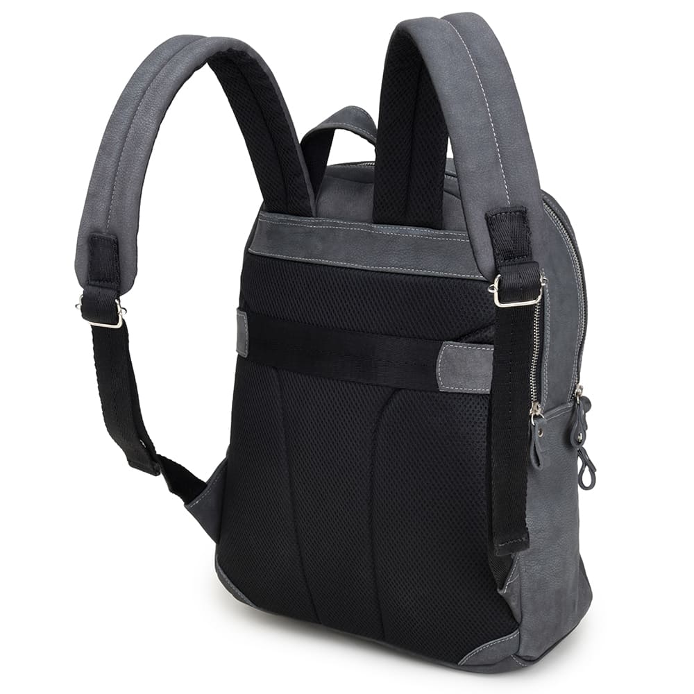 Men's Charcoal Leather Backpack – CNS M125